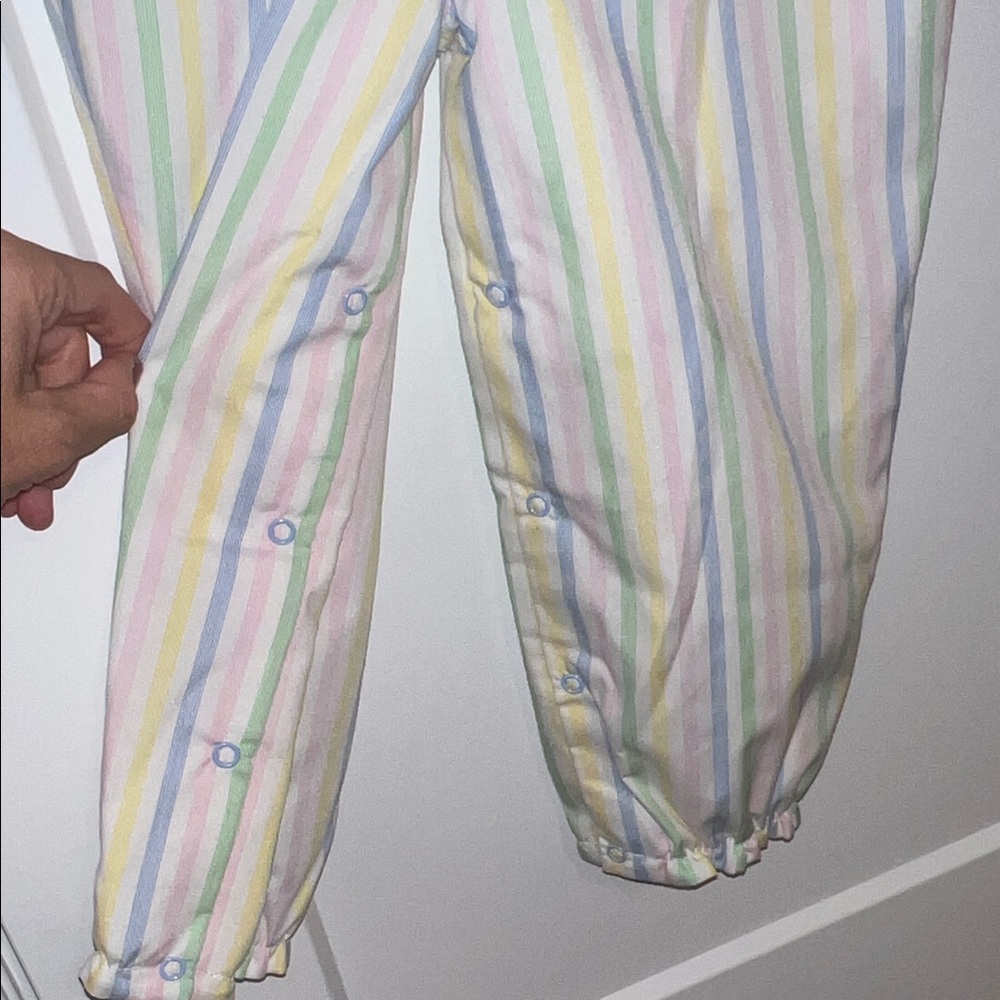 The Beaufort Bonnet Company Pastel Striped Romper - 3T - Picture 7 of 8